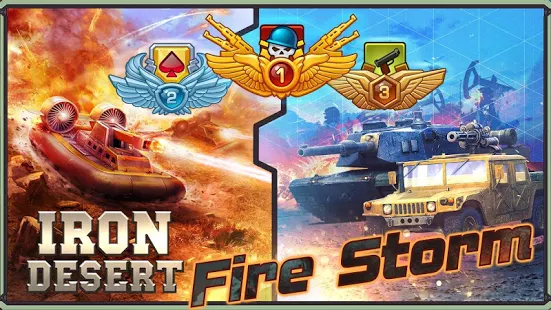 Iron Desert - Fire Storm | Apkplaygame.com