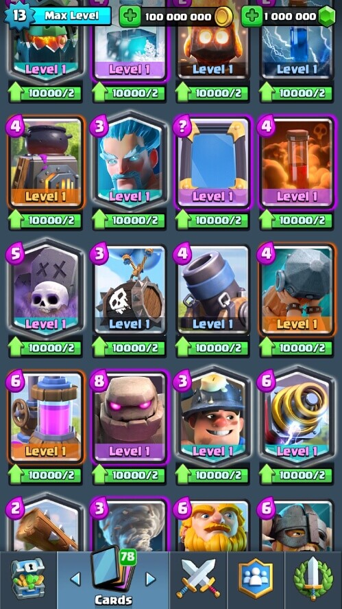 clash royale private server all cards unlocked